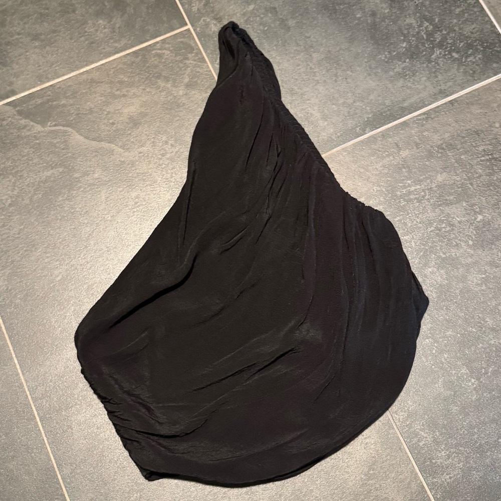 Free People Black One-Shoulder Top